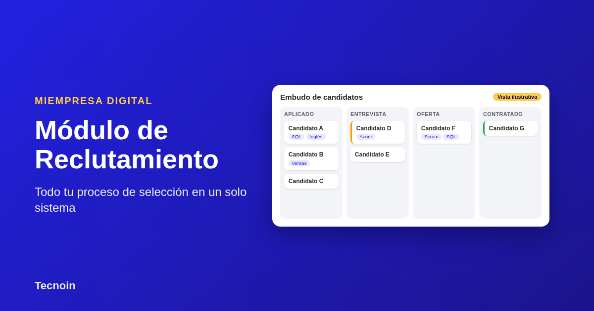 Módulo de Reclutamiento de MiEmpresa Digital